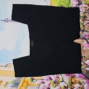 Theory Zippered Ankle‎ Black Alettah Pleated Crop Pants Size 2